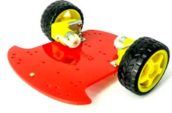 Invento 2 wheels 1 layer Smart Robot Car Chassis Kits with Battery Box BO Motor for DIY Projects