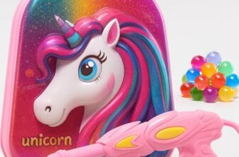 GRAPHENE Unicorn Holi Pichkari Pink Water Tank Gun Extra Large 5800ml High Pressure Squirt Mechanism Long Throw Water Spary Premium Leakproof Big Backpack Adjustable Strap Kids Boy Girl 100 Balloons