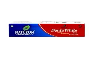 Naturon DentoWhite Total Toothpaste Teeth Whitening, Stain Removal & Fresh Breath Safe for Sensitive Teeth (100 gm – pack of 5)