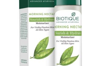 Biotique Morning Nectar Flawless Skin Moisturizer Lotion L Prevents Dark Spots, Blackheads And Blemishes L Visibly Flawless Skin L Nourishes And Hydrates Skin L All Skin Types L 190Ml
