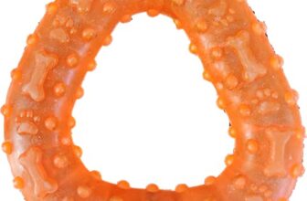 The Pets Company TPR Triangle Dog Chew Toy, Interactive Puppy Teething Toy, 4.5 Inches