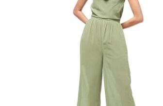 Zima Leto Women’s Solid Cowl Neckline Jumpsuit Sleek One-Piece for Casual or Evening Wear Comfortable Fit with Stylish Neckline