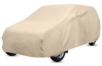Amazon Brand – Solimo 7 Seater Car Cover, Beige (Innova, Innova Crysta, Ertiga, Marazzo, Etc.), for Car