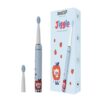 beatXP Jiggle Sonic Electric Toothbrush for Kids with 2 Brush Heads & 3 Cleaning Modes | Rechargeable Electric Toothbrush | 20500 strokes/min with Long Battery Life (Snoozy Blue)