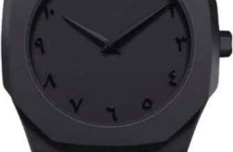 SABR Modern Arabic Numeral Watch with Polycarbonate Band, Octagonal Case, for Men Arabic/ Polycarbonate Plastic Strap Black Analog Watch  – For Men & Women