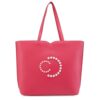 Caprese Pink Cloud Tote Medium Pink Solid Women’s Office Handbag