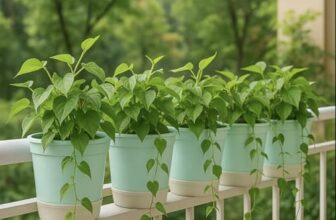 Kraft Seeds by 10CLUB Fancy Design Decorative Pots for Plants, Indoor and Outdoor Flower Pot for Home/Office/Table/Garden/Balcony Decoration (7inch, Pack of 5) Round Pots for Plants with Bottom Tray