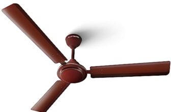 Longway Nexa 1200mm/48 inch High Speed Anti-dust Decorative 5 Star Rated Ceiling Fan 400 RPM with 2 Years Warranty (Brown, Pack of 1)