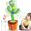 Viblizz Rechargeable Toys Talking Cactus Baby Toys for Kids Dancing Cactus Toys Can Sing Wriggle & Singing Recording Repeat What You Say Funny Education Toys for Home Decor for Kids