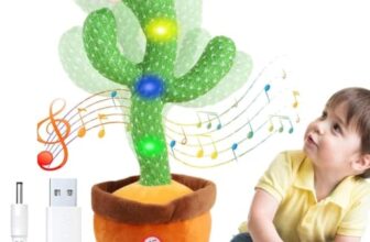 Viblizz Rechargeable Toys Talking Cactus Baby Toys for Kids Dancing Cactus Toys Can Sing Wriggle & Singing Recording Repeat What You Say Funny Education Toys for Home Decor for Kids