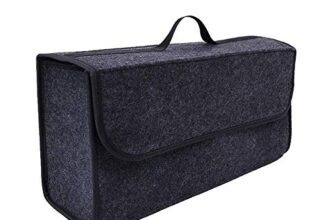 Sulfar Car Soft Storage Box Trunk Bag Travel Storage Organizer Holder Car Accessories Deep Grey