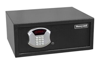 Honeywell Safes – 5105 Low Profile Steel Security Safe with Hotel-Style Electronic Digital Lock for Home & Offices (1.14-Cubic Feet, Black)
