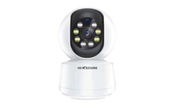 Hixecure 2MP Wi-Fi CCTV Camera with Night Vision | Motion Detection | Two-Way Audio | Pan & Tilt | Supports Cloud Storage | Sound and Light Alarm| Indoor CCTV White
