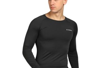 Kobo KT-02 Intense Compression Top Full Sleeve Skins Men’s T-Shirt Base Layer Tight for Gym Running Swimming Cricket Cycling Football Yoga Basketball Tennis Badminton & Many More Sports (Imported)