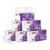 Ezee 2 Ply Facial Tissue Soft Pack 600 Pulls | Ultrasoft, Absorbent, Made of Virgin Pulp | 100 Pulls x Pack of 6
