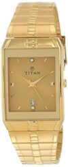 Titan Karishma Quartz Analog with Date Golden Dial Golden Metal Strap watch for Men – NT9151YM03