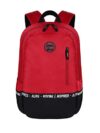 Gear Men/Women Bomber Eco Statet 22 Litre Medium Water Resistant School Bag/College Bag/Standard 3 Compartment Backpack / – Red, Multicolor