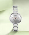 TIMEX Round 35mm Silver Dial Analog Watch  – For Women