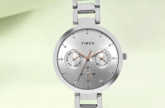 TIMEX Round 35mm Silver Dial Analog Watch  – For Women