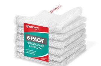 Spotzero By Milton Non-Scratch Wire Dish Cloth (Pack of 6) I Multipurpose Scrubber for Kitchen Utensils, Sinks, Counter & More I Wet and Dry Cleaning for Kitchen & Home