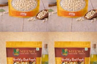 Meewa Prasadam Makhana, 1 Kg, Fit for Fasting | Foxnuts, Lotus Puffs | Rich in Calcium, Maintains Weight, Healthy Snacks | Medium Small Size Mix |Grocery| Staples | Nuts |Pack Of 4 X 250g