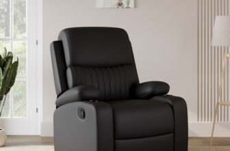 Flipkart Perfect Homes Leatherette Manual Recliner(Finish Color – Black, DIY(Do-It-Yourself))