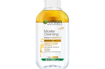 Garnier Skin Naturals, Cleansing Water for Waterproof Makeup, Nourishing Formula, Micellar Oil-Infused Cleansing Water, 125ml