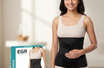 EGR Postpartum Belt After Delivery – Maternity Belt After Delivery C Section Support | 3 in 1 Pregnancy Belts After Delivery for Tummy & Waist Recovery | Adjustable Abdominal Binder for Women (Black)