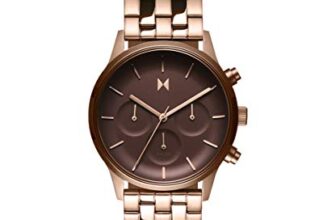MVMT Stainless Steel Analog Brown Dial Women Watch-28000063-D, Rose Gold Band