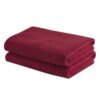Wakefit Microfiber Towel | 350 GSM | Bath Towel, Microfiber Towels for Bath, Towel for Women, Towels for Bath Men, Gym Towel for Men Workout, Hand Towels 60×120 cm (Raspberry, Set of 2)