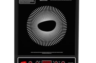 Pigeon by Stovekraft Cruise 1800 watt Induction Cooktop With Crystal Glass,7 Segments LED Display, Auto Switch Off – Black