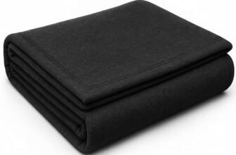 HOMEKART Premium Acrylic-Wool Single Bed Blanket – Ultra Warm Winter Blanket for Home & Travel | Soft, Heavyweight, Durable & Fade Resistant (Black, 150 x 220 cm, Weight – 1 Kg) Pack of 3