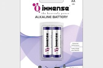 Immense AA Alkaline Battery | 1.5V Pencil Batteries for Wireless Mouse, Dorbells & Office Devices | Non Rechargeable Battery Cells (Pack of 2)