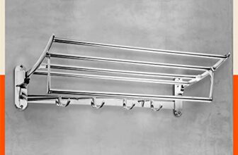 Aquila by Bathla – Dorado Stainless Steel Towel Rack/Holder/Stand for Home | Wall Mountable & Foldable | Corrosion Resistant Chrome Finish (Large – 24 inches)