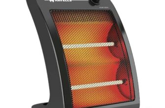 Havells Bero Quartz Heater Black 800 watt 2 Heat Settings 2 Year Product Warranty