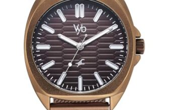 Fastrack Vyb Aviator with Quartz Analog Brown Dial Brown Stainless Steel Strap Watch for Men – FV30046QM02W