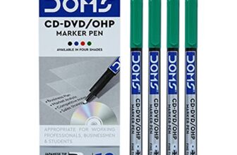Doms Non-Toxic CD-DVD/OHP Pens (Green x 20 Set)