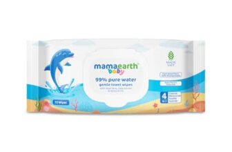 Mamaearth Baby 99% Pure Water Gentle Towel Wipes-72pcs|Made Safe Approved|4-In-1 Benefits-Cleanses,Moisturizes, Soothes & Hydrates Skin|Extra Thick|Extra Soft|Fragrance-Free|Parabens-Free|Alcohol-Free
