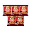 WickedGud Korean Instant Noodles Fiery 2X Spicy Pack of 5 | Whole Wheat | No Palm Oil | 67g