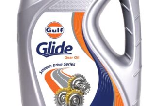 Gulf GLIDE GEAR OIL 80W-90 API GL-4 | 1.2 Lakh km Drain Interval | Multi Range Extreme Pressure Gear Oil [5 L] – Pack of 1