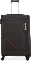 Stony Brook by Nasher Miles Thunder Soft-Sided Polyester Check-in Luggage Brown 28 inch |75 Trolley Bag Expandable  Check-in Suitcase 8 Wheels – 28 inch