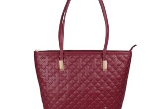 Mochi Women’s Maron Fashionable Faux Leather Tote Bag (66-351)