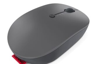 Lenovo Go Wireless Multi-Device Mouse | Connect & Switch: Upto 3 devices | Upto 2400 DPI | Rechargeable | Fast Charge (Upto 3 months in 1.5hrs) | Programmable | 75g ultra-light | 3Yr Exchange Warranty