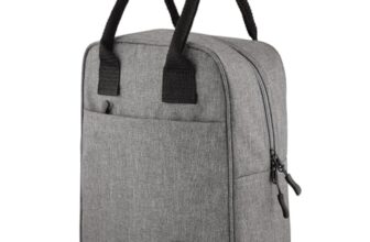 URBANFIX Insulated Lunch/Tiffin/Travel/Storage Bag | Leakproof Keeps Hot and Cold | Unisex Lunch Box Bag for Kids, Office, Picnic, School (Grey)