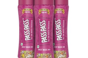 Pass Pass Sweet Magic Mix Spice-Based Mouth Freshener | Digestive, High in Fiber & Antioxidants | For Fresh Breath | Pack of 3-115g Each
