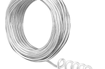 Pioneer Aluminum Wire || 3 mm Thickness || Bendable Metal Craft Wire for Making Dolls/Art and Craft || Very Flexible To Use For Flower Decoration and Floral Arrangement (65 Feet, 20 Meters)