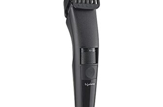 Lifelong Beard Trimmer for Men | Quick Charge (2 Hours) | Runtime: 60 Mins | 20 Length Settings | Cordless | USB Charging | 1 Year Warranty (LLPCM07) – Black