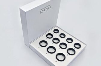 FYFIT Smart Ring | Built-in LED Display Health Tracker | HR, HRV, SPO₂, Sleep, Stress & Menstrual Tracking (Universal Sizing Kit, Sizing Kit 8-13)