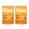 Kravio Premium Trail Mix (2 X 200g) | Mixed Dry Fruits & Nuts Contains Cashew, Almond, Cranberry, Raisin, Pumpkin, Sunflower & Flax Seeds | Healthy Snacks, 20% Protein, Rich in Fibre, Zero Cholesterol
