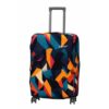 JAHAP® Abstract Printed Luggage Cover for Suitcase | Medium Luggage Cover 24 Inch | Stretchable Polyester Trolley Bag Cover | Dust Proof Scratch Resistant Travel Protector | (Abstract)